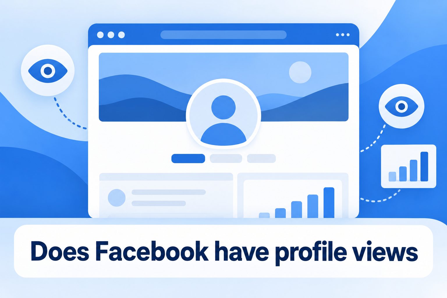 Person viewing a Facebook profile on a smartphone, with privacy icons nearby