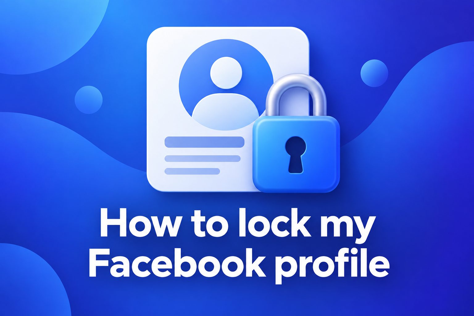 Facebook profile page showing privacy settings and a locked-profile option
